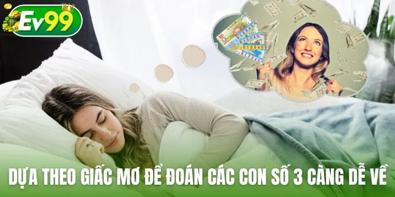 Dựa theo giấc mơ để dự đoán các con số 3 càng dễ về